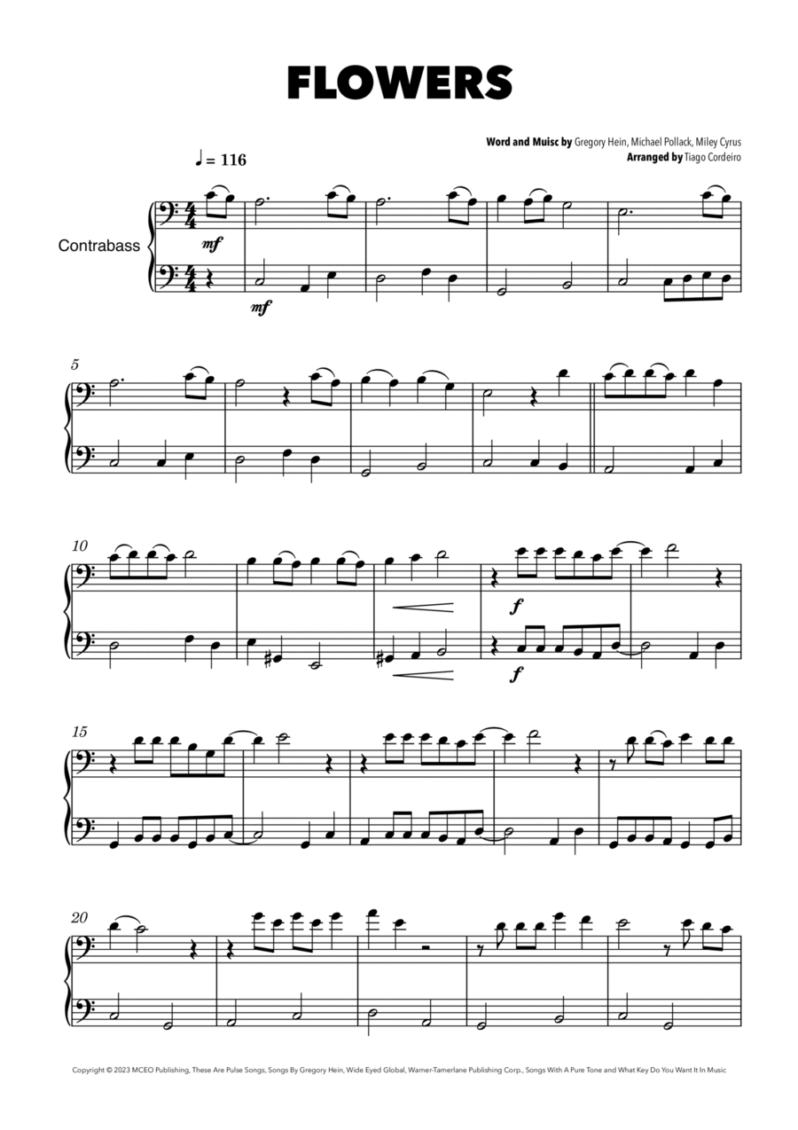 Flowers String Duet scores gallery preview page 1
