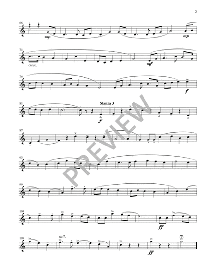 O Spirit All-Embracing - Full Score and Parts Horn scores gallery preview page 19