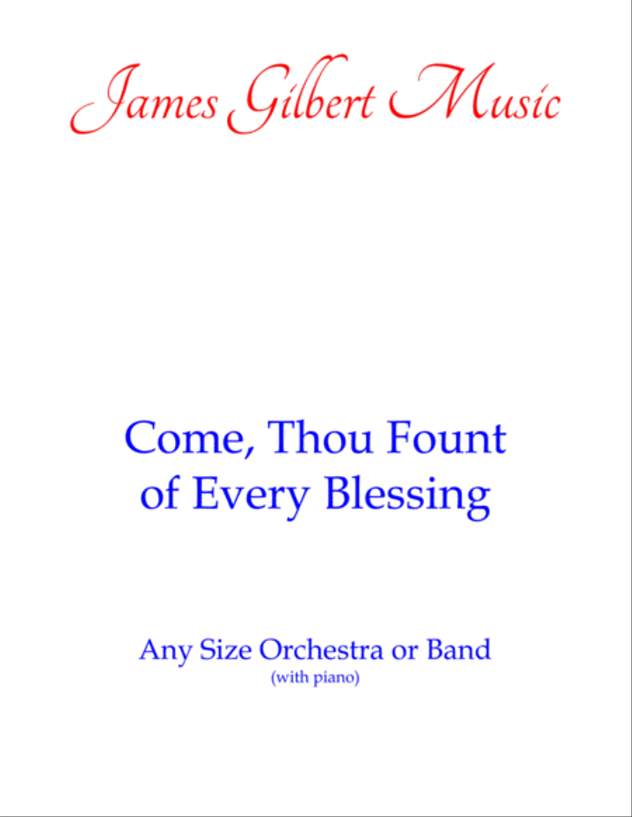 Come, Thou Fount of Every Blessing (Any Size Church Orchestra Series) Small Ensemble scores gallery preview page 1