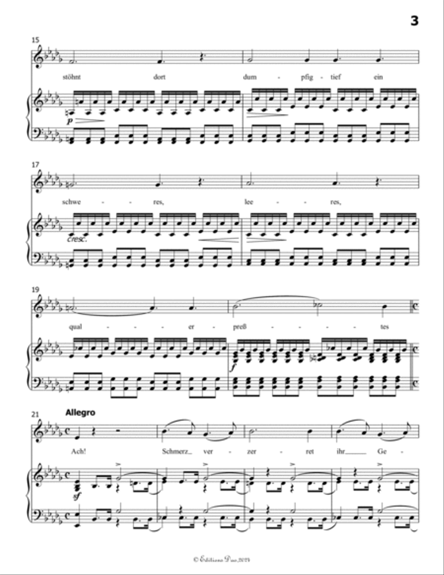 Gruppe aus dem Tartarus, by Schubert, Op.24 No.1, in D flat Major Voice scores gallery preview page 5