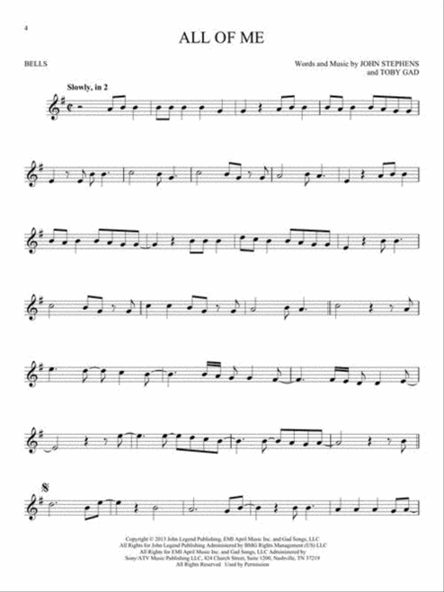 First 50 Songs You Should Play on the Bells/Glockenspiel Glockenspiel scores gallery preview page 5