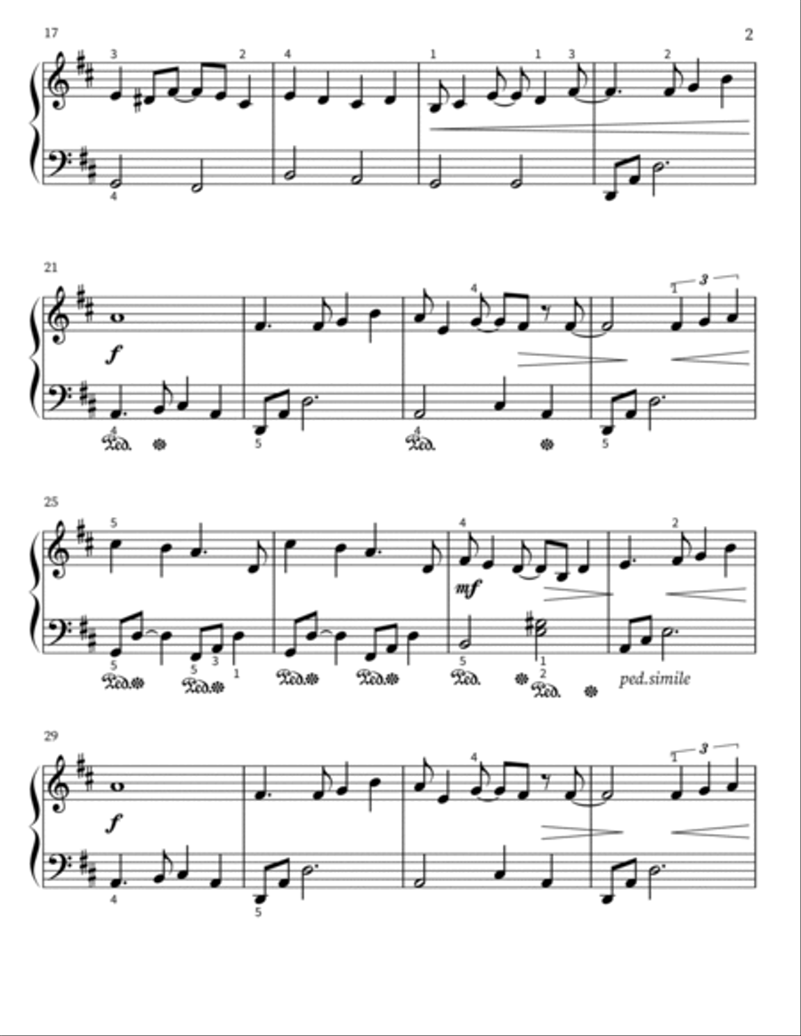 A Whole New World Piano Solo scores gallery preview page 2