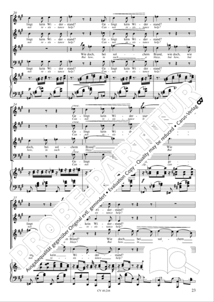 Drei Quartette op. 64 Choir scores gallery preview page 24