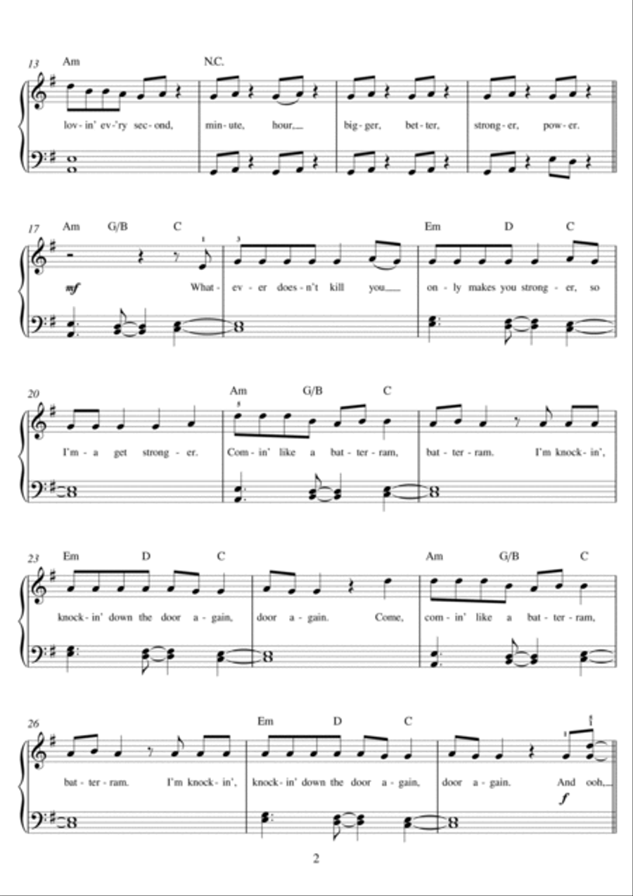 #thatPOWER (featuring Justin Bieber) Piano scores gallery preview page 2