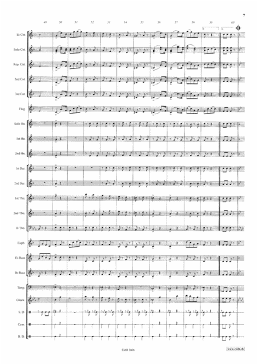 Thunder And Lightning Polka Brass Band scores gallery preview page 8