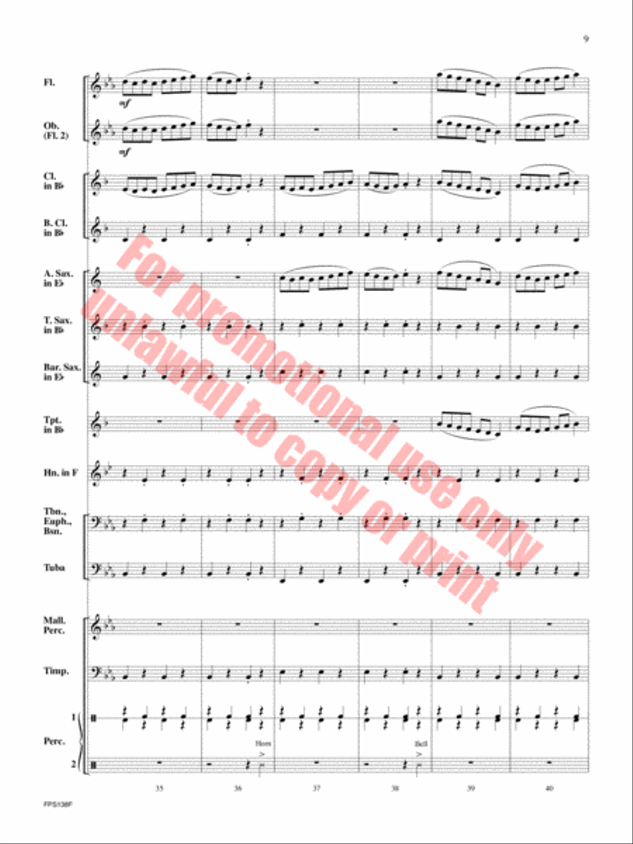 Bicycle Race Bicycle Race Concert Band scores gallery preview page 10