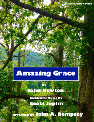 Book cover for Amazing Grace / The Entertainer (Trio for Clarinet, Cello and Piano)