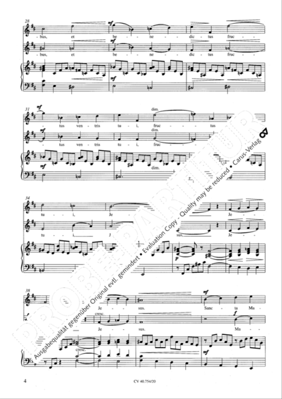 Ave Maria in B minor Women's Choir scores gallery preview page 5