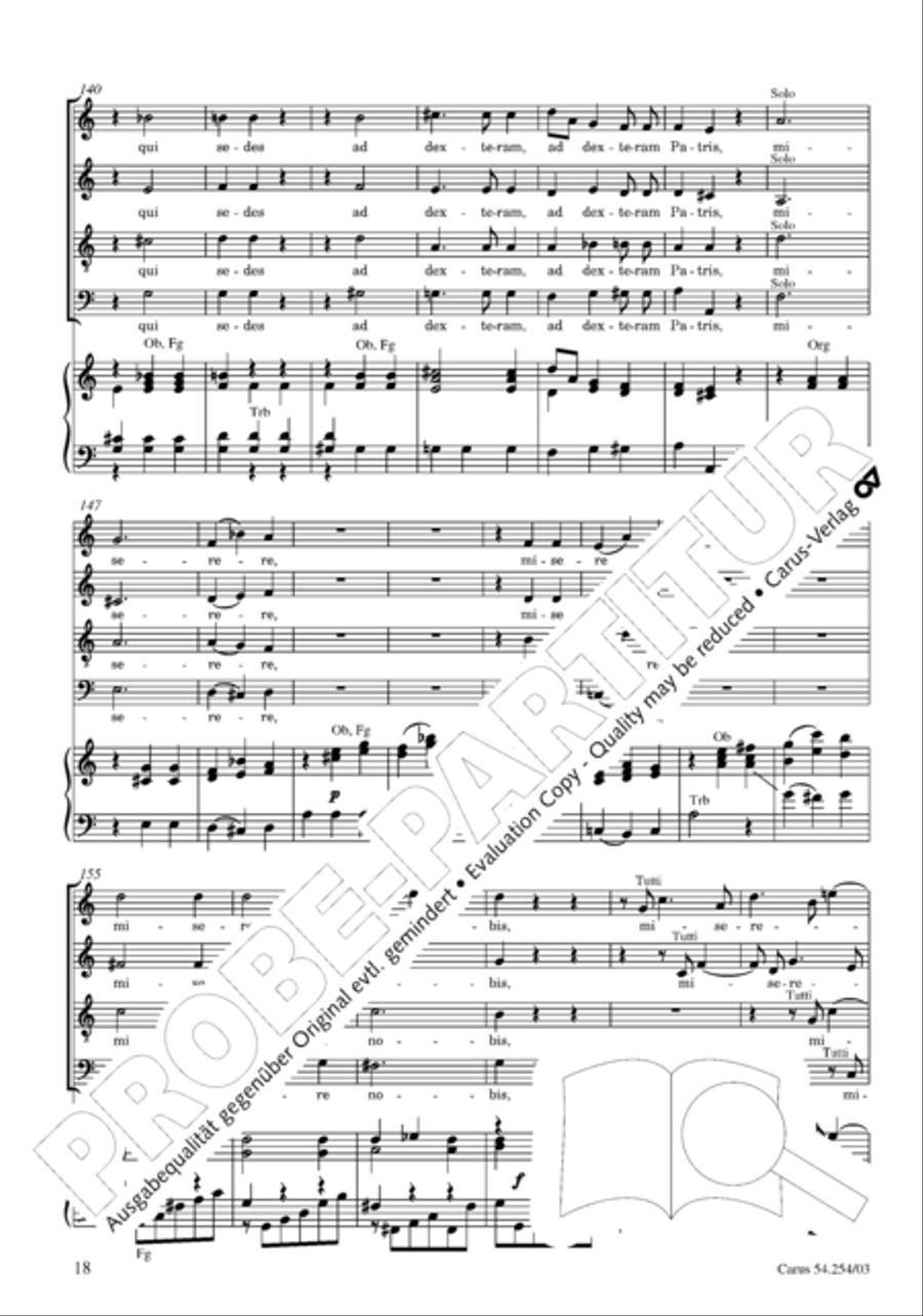 Missa Sancti Hieronymi 4-Part scores gallery preview page 19