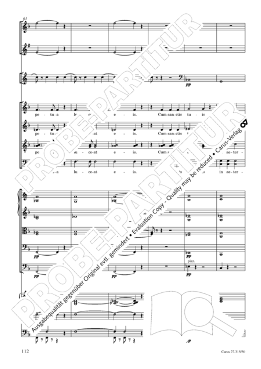 Requiem in C major 4-Part scores gallery preview page 115