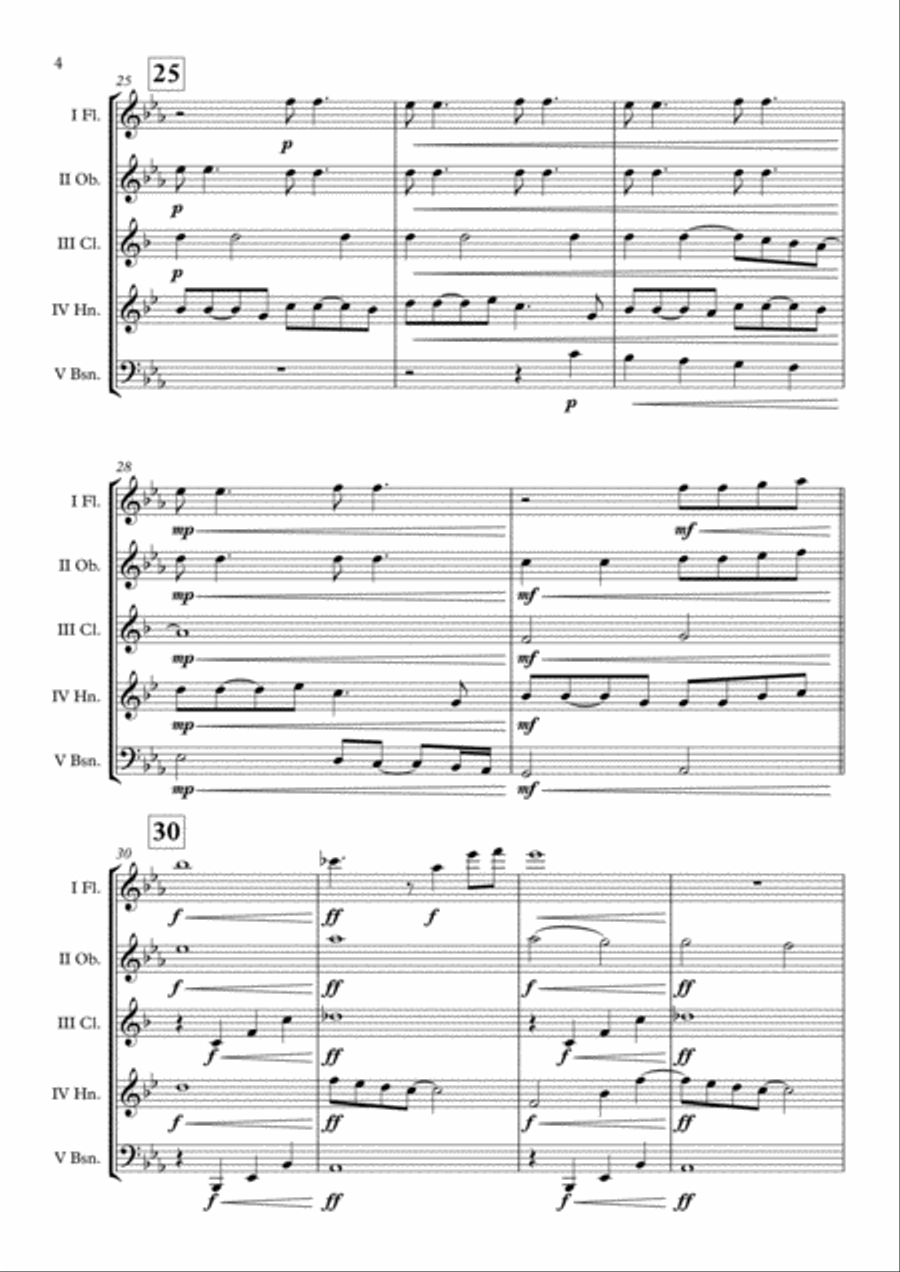 Overture Woodwind Quintet scores gallery preview page 5