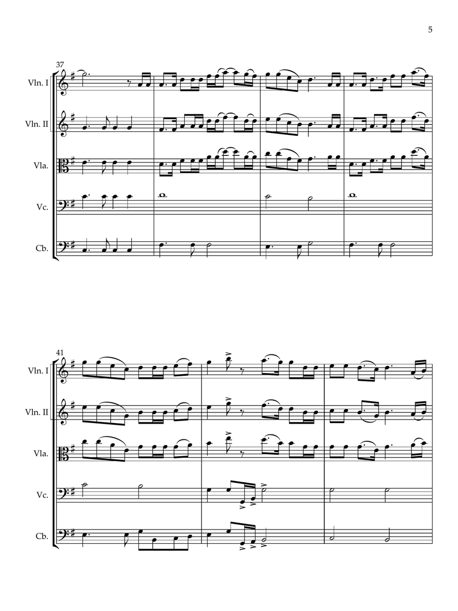 God Bless The U.s.a. String Orchestra scores gallery preview page 5