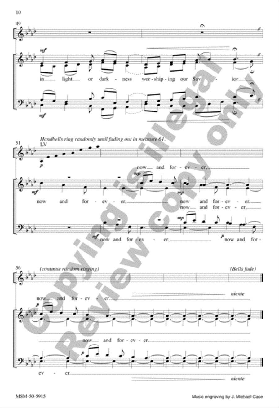 Christ, Mighty Savior 4-Part scores gallery preview page 10