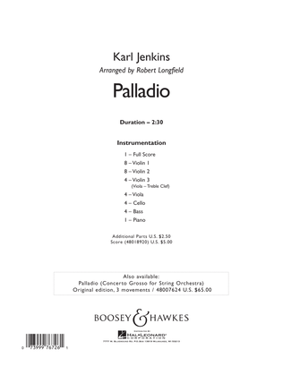 Book cover for Palladio - Conductor Score (Full Score)