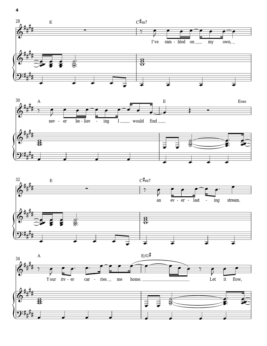 All My Fountains All My Fountains Piano, Vocal, Guitar scores gallery preview page 4