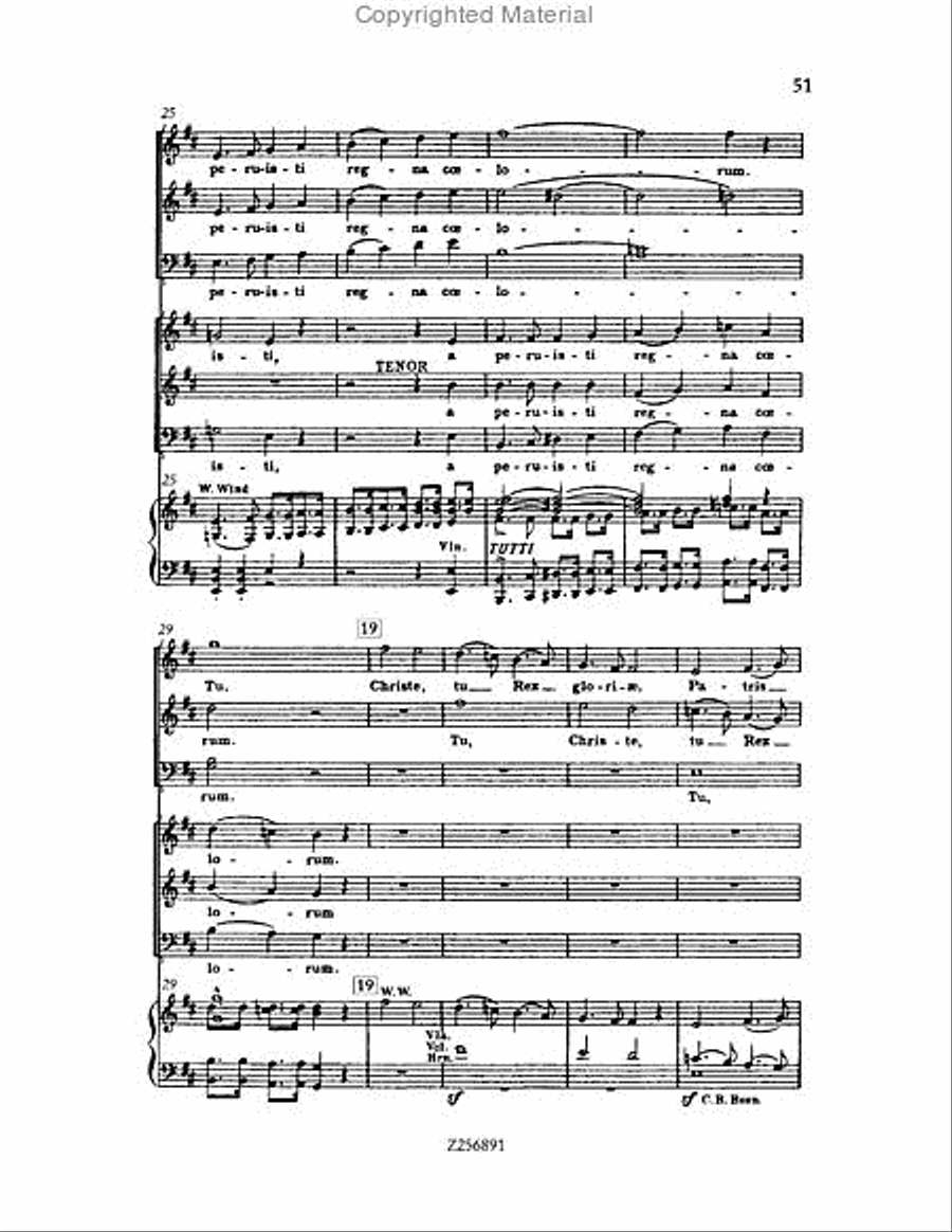 Te Deum, H 118 Choir scores gallery preview page 51