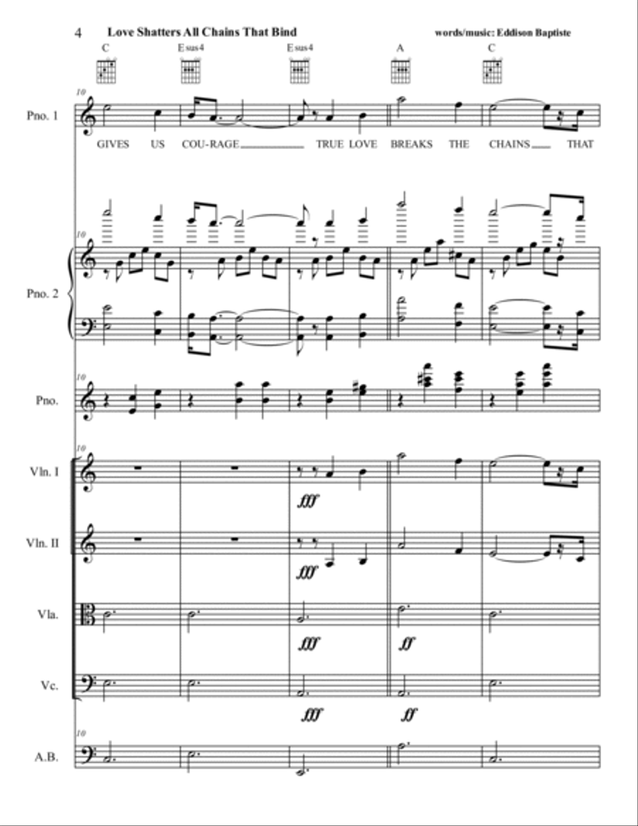 Love Shatters Large Ensemble scores gallery preview page 4