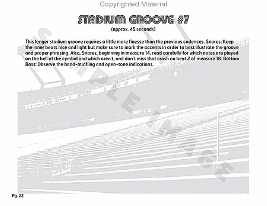 Stadium 54 Percussion scores gallery preview page 34