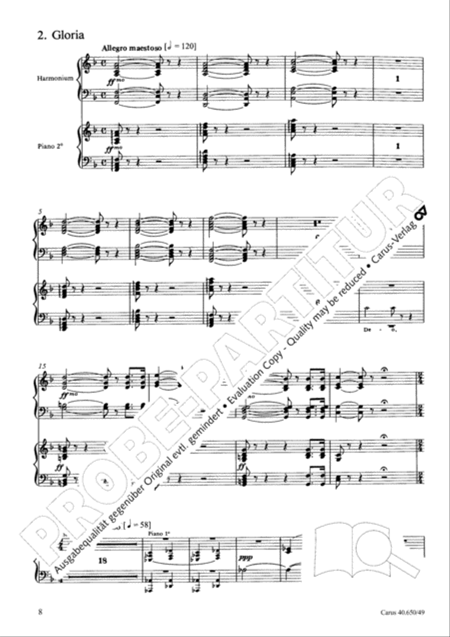 Petite Messe solennelle 4-Part scores gallery preview page 9
