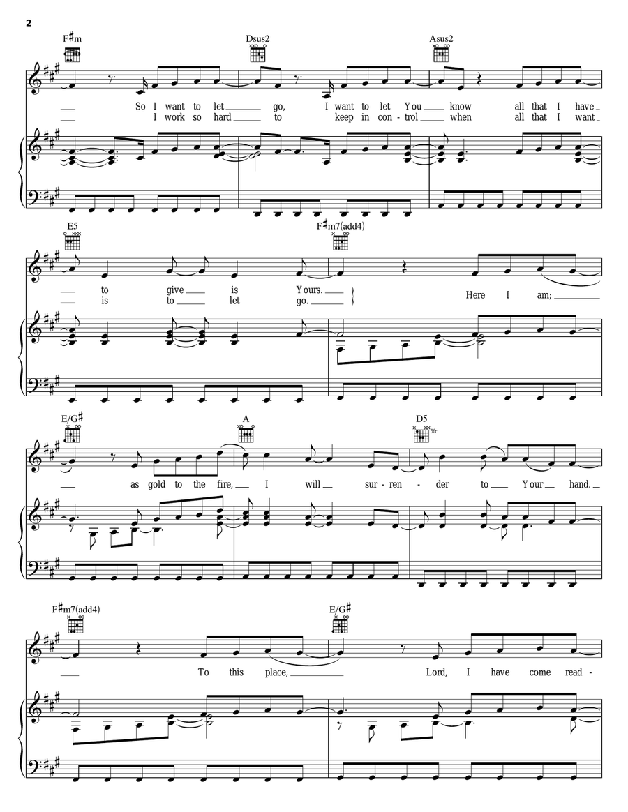 All For You All For You Piano, Vocal, Guitar scores gallery preview page 2