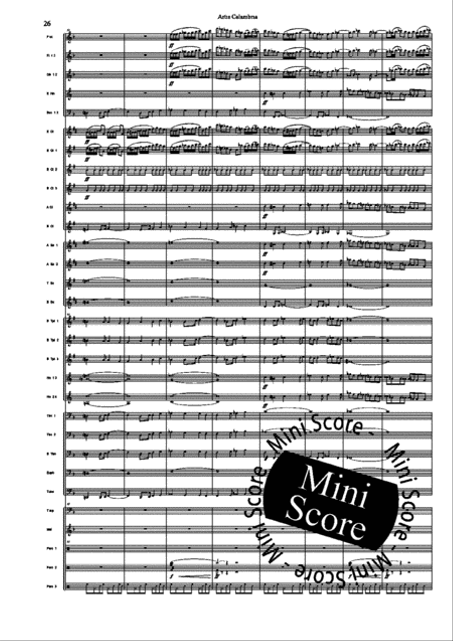 Artis Calambria Artis Calambria Concert Band scores gallery preview page 28