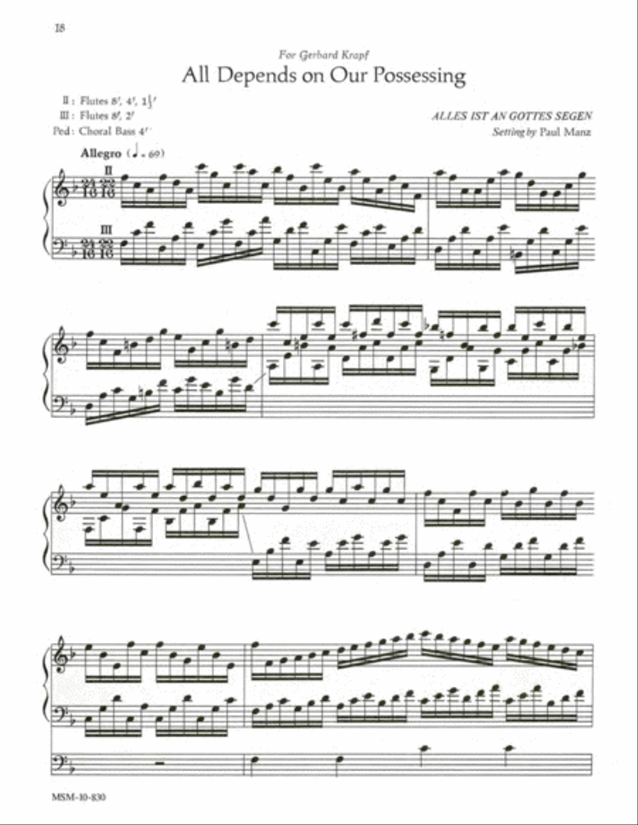 Improvisations on General Hymns Organ scores gallery preview page 9
