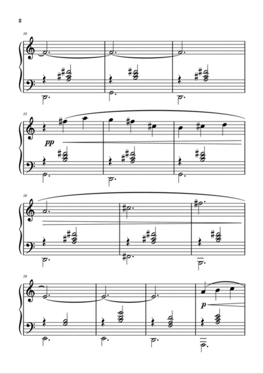 Gymnopédie No. 1 Large Print Piano Solo Piano Method scores gallery preview page 2