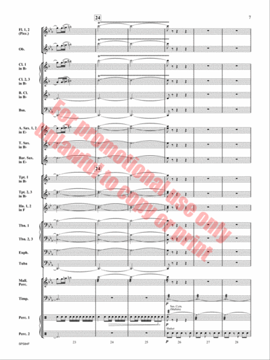 Victory Concert Band scores gallery preview page 8