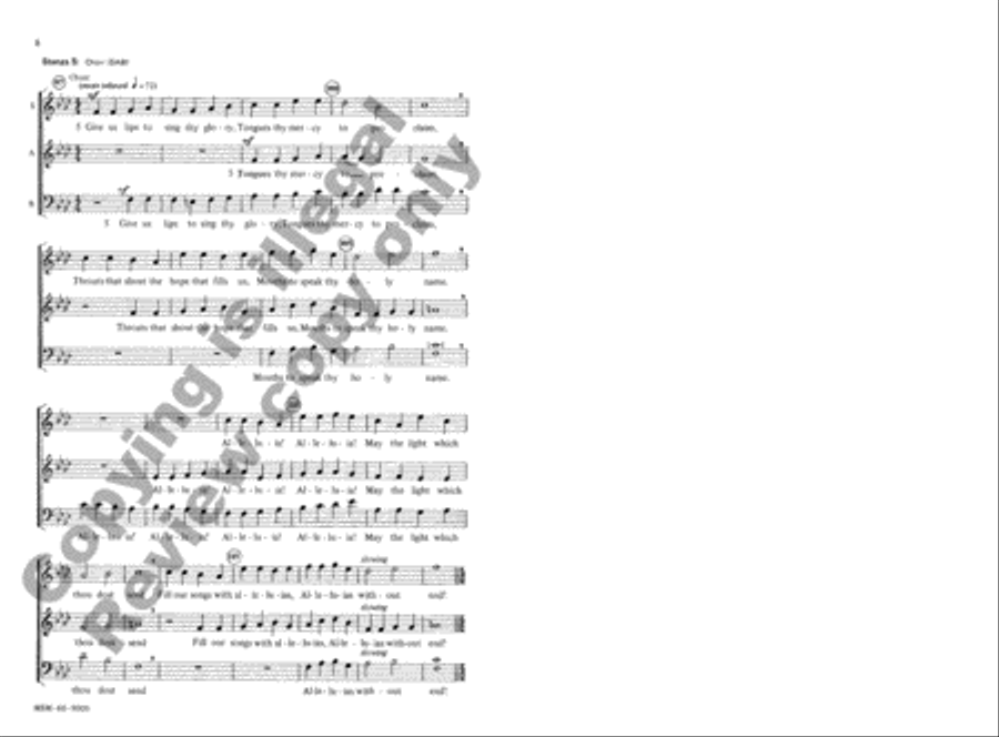 Thy Strong Word (Choral Score)