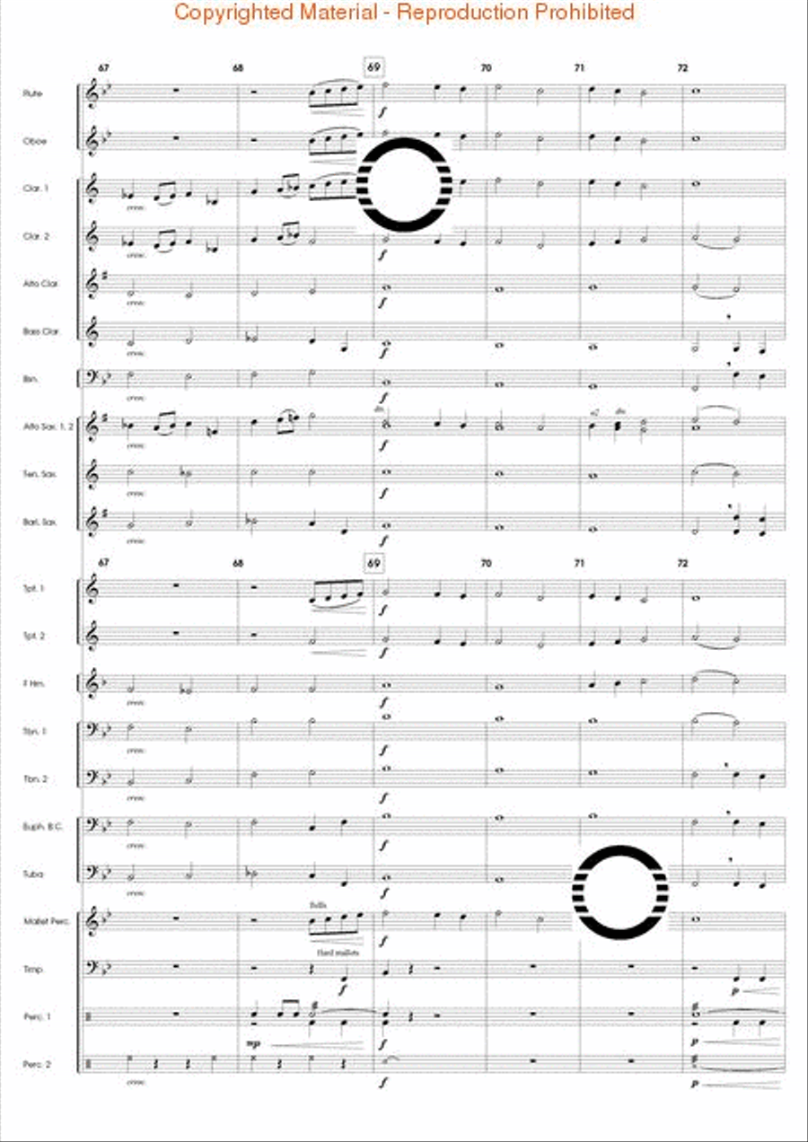Armada of Freedom Concert Band scores gallery preview page 15
