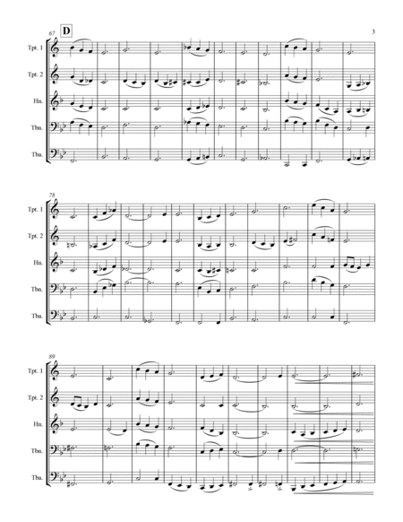 Lift Every Voice and Sing (for Brass Quintet) by Kenneth Abeling Brass Quintet - Digital Sheet Music