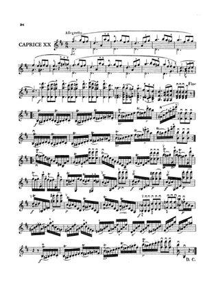 Paganini: Twenty-Four Caprices, Op. 1 No. 20