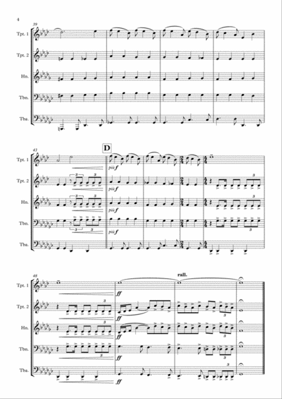 Tomorrow Brass Ensemble scores gallery preview page 4