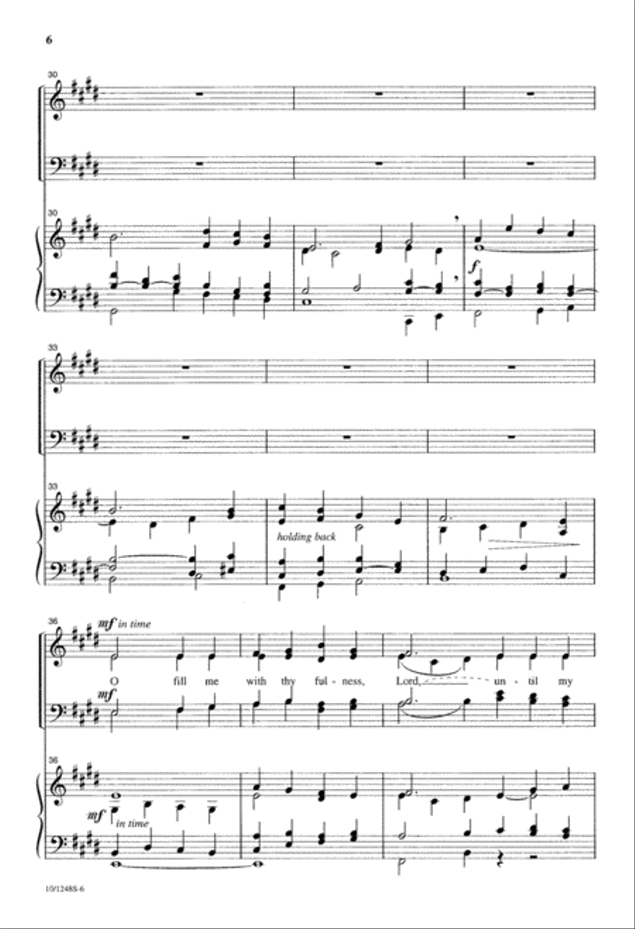 Lord, Speak to Me 4-Part scores gallery preview page 6