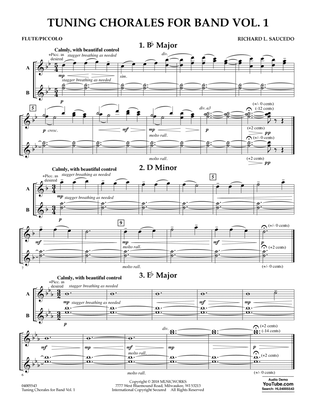 Tuning Chorales for Band - Flute/Piccolo
