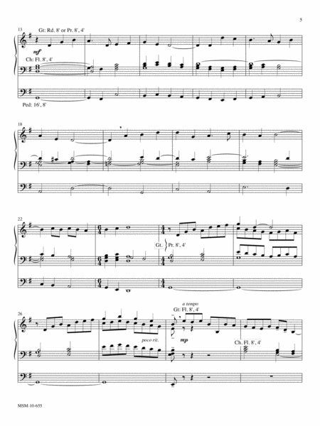 When In Our Music Three Hymn Settings for Organ (Downloadable)