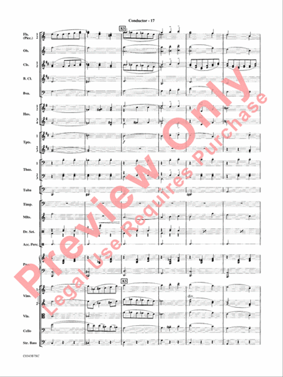 A Tribute to Henry Mancini Full Orchestra scores gallery preview page 20