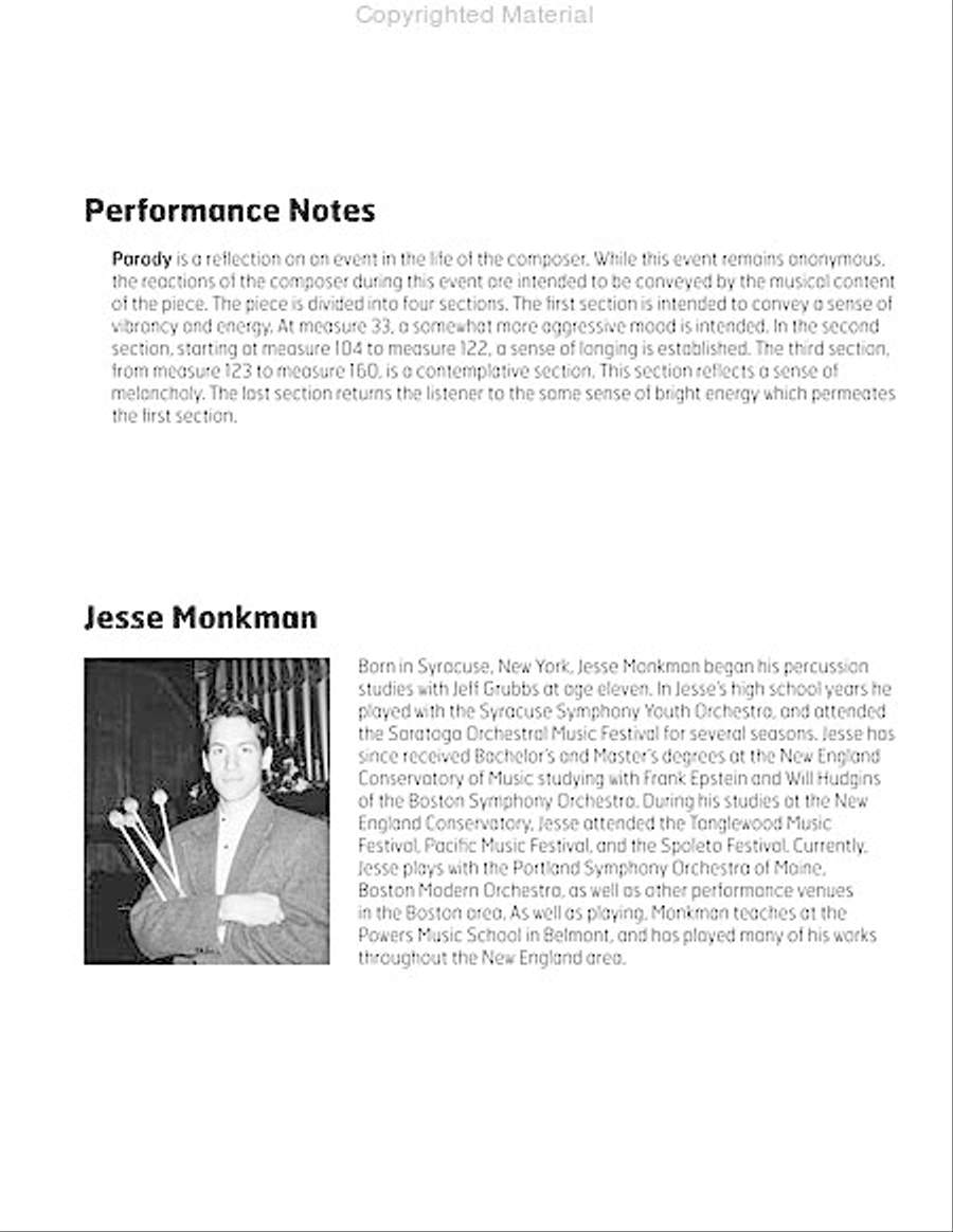 Parody Parody Marimba scores gallery preview page 3