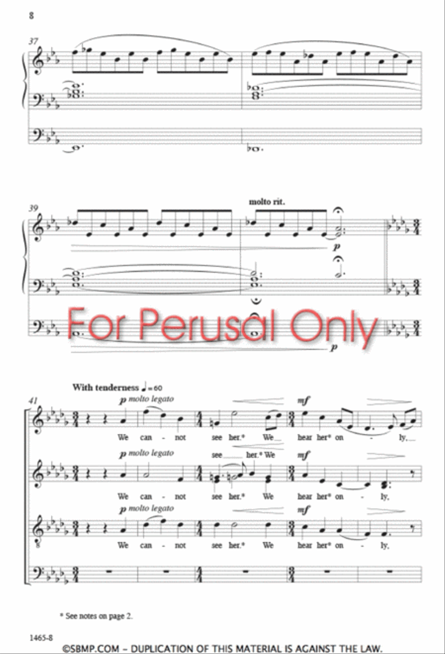 The Eyes of the Heart - SATB Octavo 4-Part scores gallery preview page 7