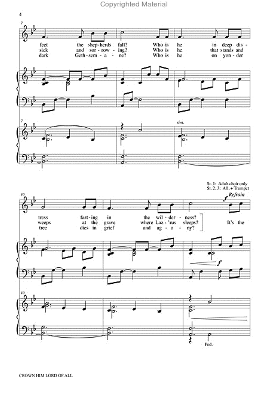 Crown Him Lord of All Crown Him Lord of All 4-Part scores gallery preview page 5