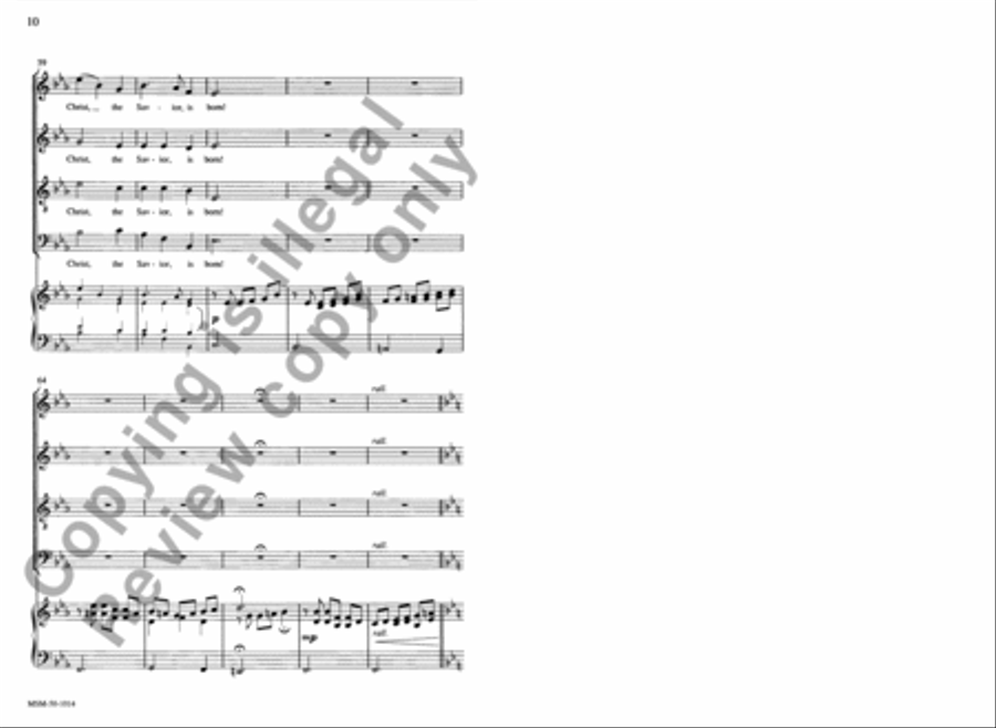 Silent Night TTBB scores gallery preview page 10