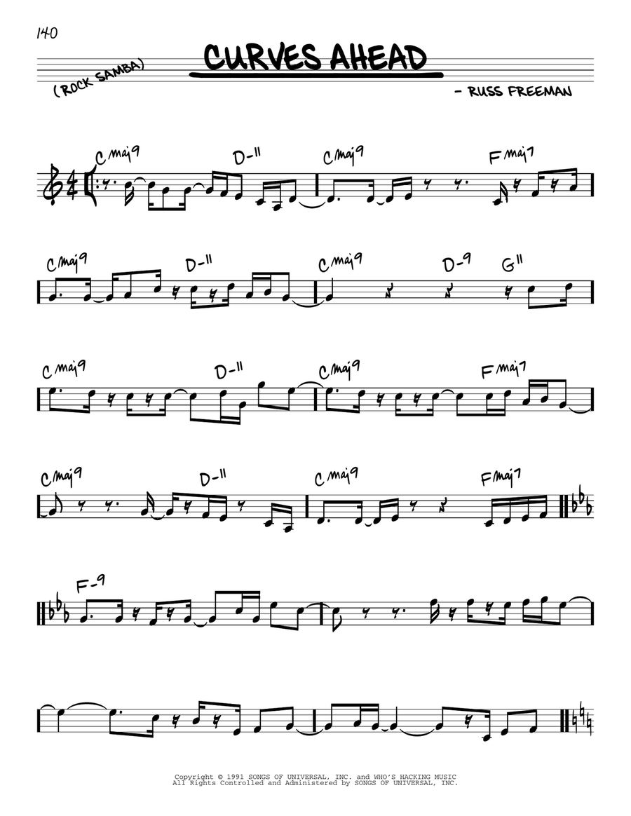 Curves Ahead Piano scores gallery preview page 1