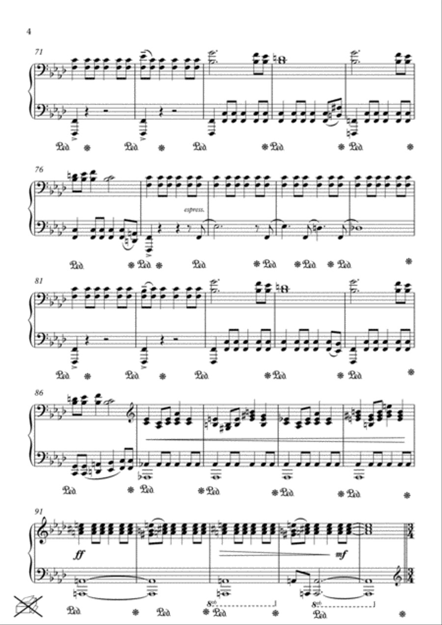 The Friends and the Beast Suite Piano Solo scores gallery preview page 4
