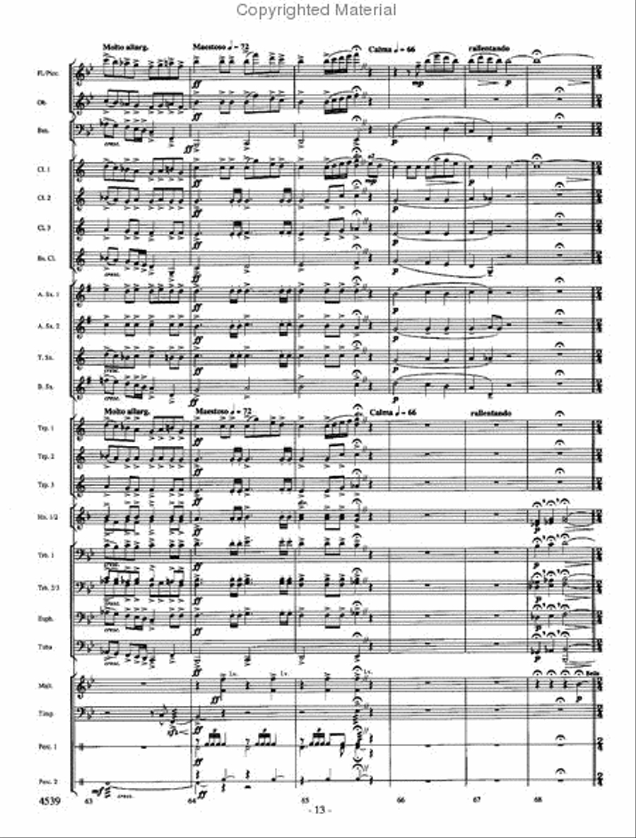 An American Portrait Concert Band scores gallery preview page 12