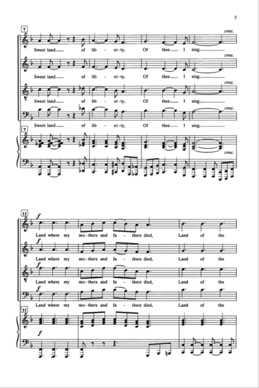 Gospel America - SATB 4-Part scores gallery preview page 3