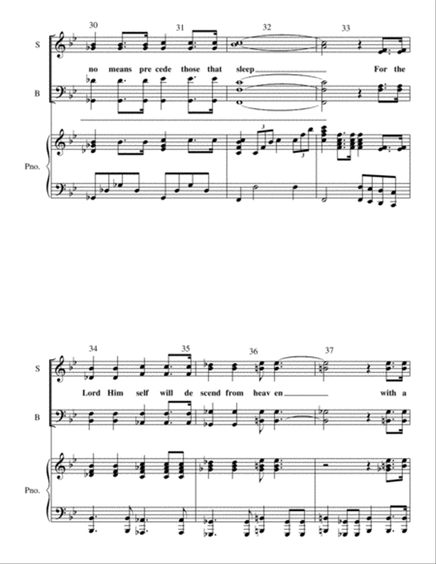 The Dead Shall be Raised (I Thessalonians 4) 4-Part scores gallery preview page 5