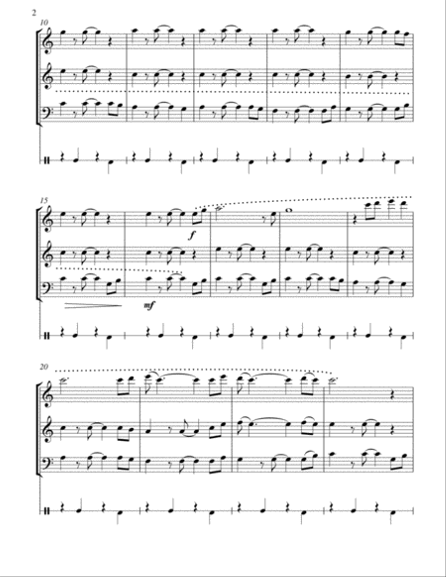 Stand By Me Stand By Me Woodwind Trio scores gallery preview page 3