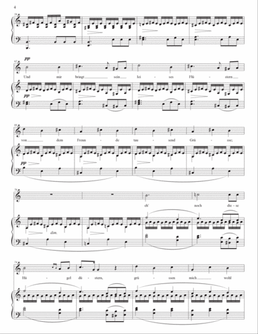 SCHUBERT: Suleika, D. 720 (second version, transposed to A minor) Voice scores gallery preview page 5