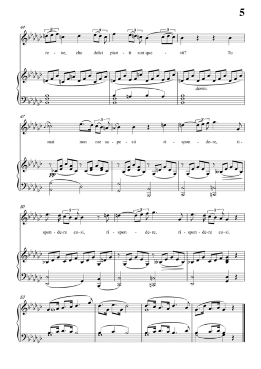 Schubert-Guarda,che bianca luna in bG for Vocal and Piano Voice scores gallery preview page 6