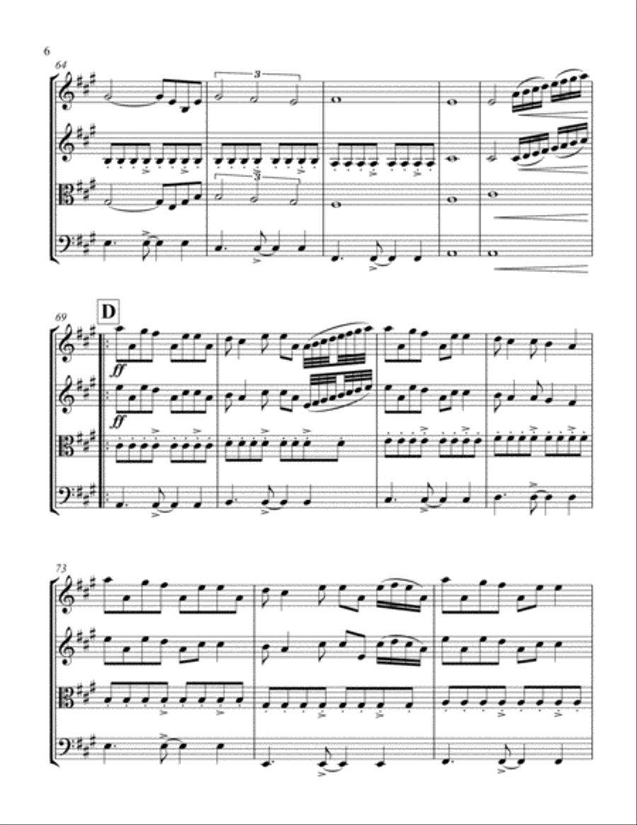 Now We Are Free Now We Are Free String Quartet scores gallery preview page 6